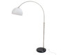 Lampadaire SIXTY small inox/pvc blanc hauteur 84,5 cm image 1