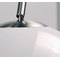 Lampadaire SIXTY small inox/pvc blanc hauteur 84,5 cm