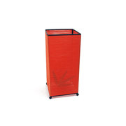L&aacute;mpara de sobre mesa Guilin rectangular de bamb&uacute; color naranja image pub1