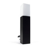 L&aacute;mpara de sobre mesa WENDY madera/cristal de altura 31cm image pub1