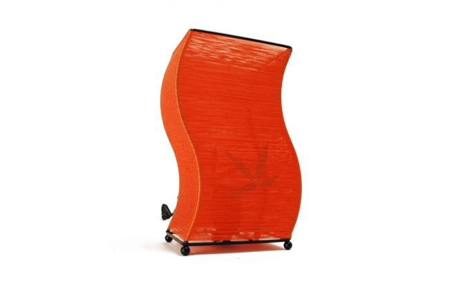 Lampe &agrave; poser feuille de bambou GUILIN - orange