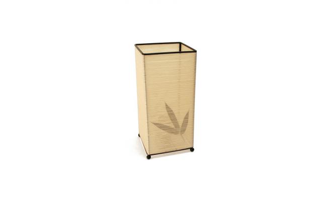 Lampe &agrave; poser rectangulaire GUILIN feuille de bambou  - &eacute;cru