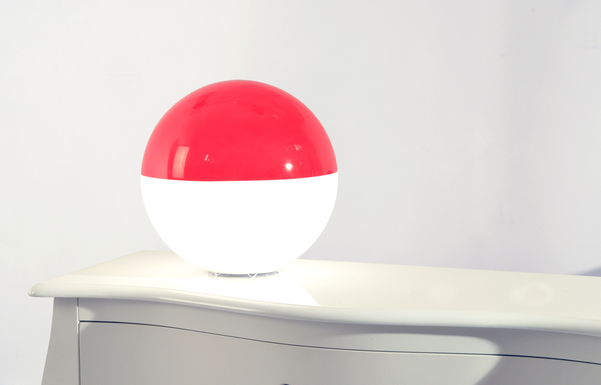 Lampe &agrave; poser rouge BOREAL image 1