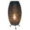 Lampe &agrave; poser sisal chocolat MAROCCO