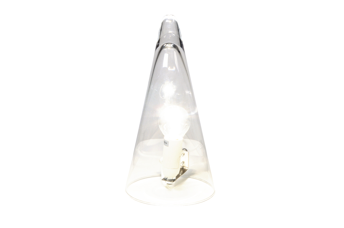 Lampe &agrave; poser transparente moderne Gyro