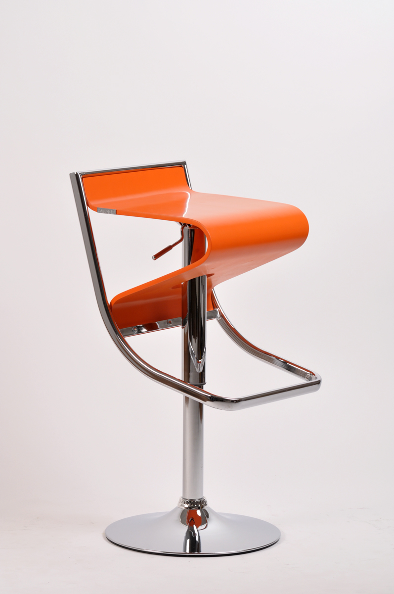 Le tabouret de bar / cuisine NOVA - coloris orange image 1
