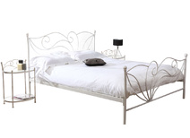 Lit 160x200 baroque blanc VENEZIA