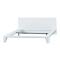 Lit blanc laqu&eacute; moderne 140 cm L&eacute;a