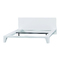 Lit blanc laqu&eacute; moderne 140 cm L&eacute;a