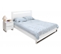 Lit design laqu&eacute; blanc 2 personnes 160x200 HALIFAX