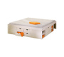 Lit multi-rangements 140x190 blanc TIEGO