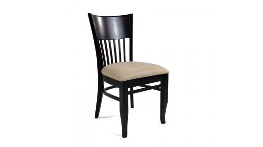 Lot de 2 chaises  ch&ecirc;ne malaisien VERA - coloris weng&eacute; image 1