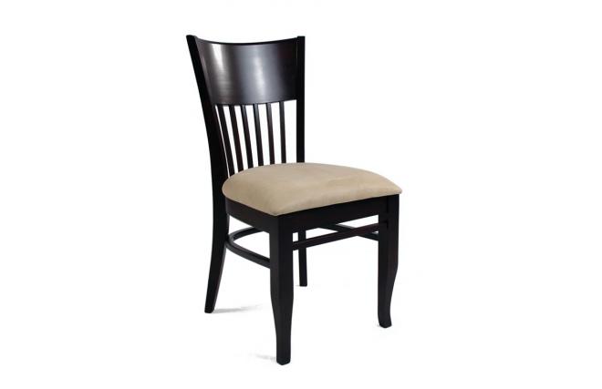 Lot de 2 chaises  ch&ecirc;ne malaisien VERA - coloris weng&eacute;