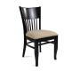 Lot de 2 chaises  ch&ecirc;ne malaisien VERA - coloris weng&eacute; image 1