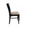 Lot de 2 chaises  ch&ecirc;ne malaisien VERA - coloris weng&eacute;