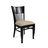 Lot de 2 chaises  ch&ecirc;ne malaisien VERA - coloris weng&eacute; image pub1