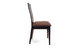 Lot de 2 chaises cuisine / salle &agrave; manger BELLA coloris ch&ecirc;ne moyen  - assise brun fonc&eacute; image 2