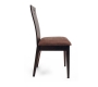 Lot de 2 chaises cuisine / salle &agrave; manger BELLA coloris ch&ecirc;ne moyen  - assise brun fonc&eacute; image 2