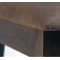 Lot de 2 chaises cuisine / salle &agrave; manger BELLA coloris ch&ecirc;ne moyen  - assise brun fonc&eacute;