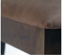 Lot de 2 chaises cuisine / salle &agrave; manger BELLA coloris ch&ecirc;ne moyen  - assise brun fonc&eacute; image 3