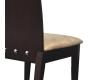 Lot de 2 chaises cuisine / salle &agrave; manger EVA ch&ecirc;ne malaisien  - coloris wenge