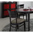 Lot de 2 chaises cuisine / salle &agrave; manger GRACE- coloris weng&eacute; image pub1