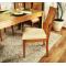 Lot de 2 chaises cuisine / salle &agrave; manger JILLI ch&ecirc;ne malaisien  Coloris ch&ecirc;ne Clair