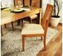 Lot de 2 chaises cuisine / salle &agrave; manger JILLI ch&ecirc;ne malaisien  Coloris ch&ecirc;ne Clair