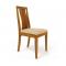 Lot de 2 chaises cuisine / salle &agrave; manger JILLI ch&ecirc;ne malaisien  Coloris ch&ecirc;ne Clair