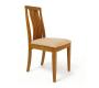 Lot de 2 chaises cuisine / salle &agrave; manger JILLI ch&ecirc;ne malaisien  Coloris ch&ecirc;ne Clair