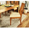 Lot de 2 chaises cuisine / salle &agrave; manger JILLI ch&ecirc;ne malaisien  Coloris ch&ecirc;ne Clair