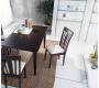 Lot de 2 chaises cuisine / salle &agrave; manger MARC ch&ecirc;ne malaisien - coloris wenge image 2