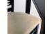 Lot de 2 chaises de bar / cuisine Ellen en ch&ecirc;ne massif - wenge - assise claire image 2