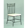 Lot de 2 chaises de salon / salle &agrave; manger FLORE en acier image pub1