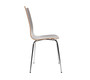 Lot de 2 chaises design cuisine bois chocolat  ELLA