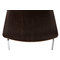 Lot de 2 chaises design cuisine bois chocolat  ELLA