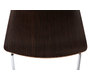 Lot de 2 chaises design cuisine bois chocolat  ELLA