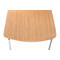 Lot de 2 chaises design cuisine bois coloris naturel ELLA