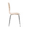Lot de 2 chaises design cuisine bois coloris naturel TARA
