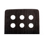 Lot de 2 chaises design cuisine bois noir TARA