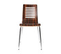 Lot de 2 chaises design cuisine chocolat et noir ZENIA