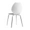 Lot de 2 chaises design cuisine noires et blanches AVA