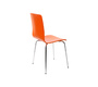Lot de 2 chaises design cuisine oranges NELLY