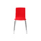 Lot de 2 chaises design cuisine rouges NELLY