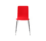 Lot de 2 chaises design cuisine rouges NELLY
