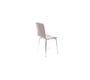 Lot de 2 chaises design cuisine taupes NELLY