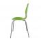 Lot de 2 chaises design cuisine vertes et blanches AVA