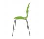 Lot de 2 chaises design cuisine vertes et blanches AVA