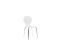 Lot de 2 chaises design empilables blanches NEW ABIGAIL