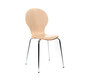 Lot de 2 chaises design empilables bois naturel NEW ABIGAIL